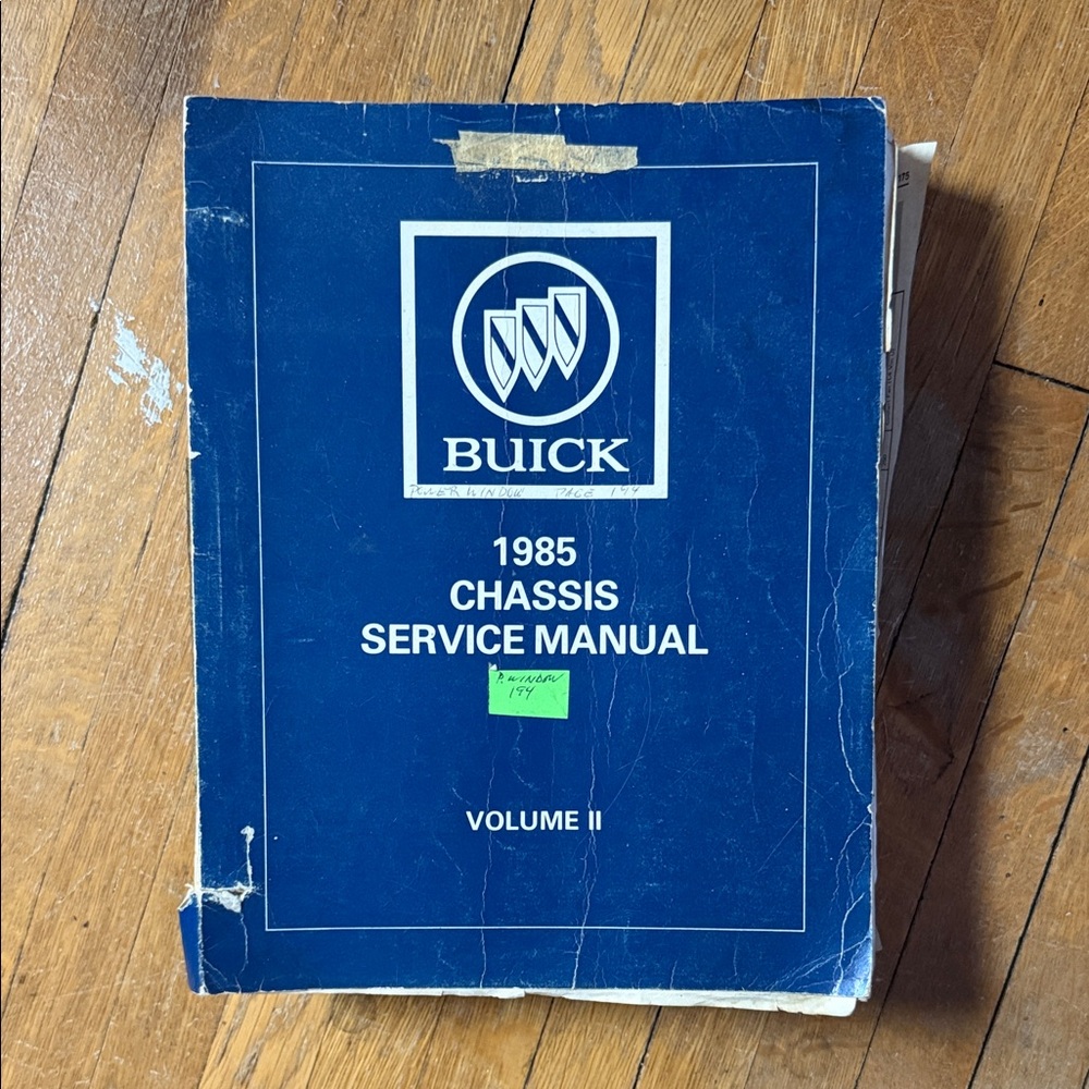 Buick 1985 Chassis Service Manual Volume II